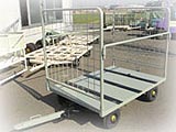 4WSターンテーブル式かご枠付台車