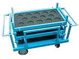 製鋼用ロールパレット積載台車