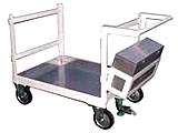 ステンレス箱付作業台車
