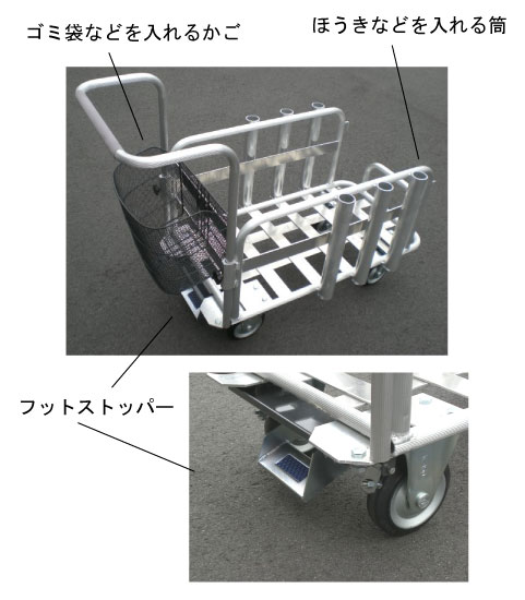 集合住宅用クリーンカーの各部説明 集合住宅用クリーンカーの各部説明