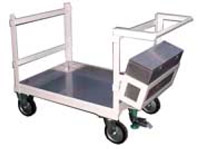 ステンレス箱付き作業台車