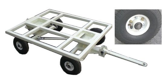 タイヤには空気入りタイヤ2.50-4を使用しています。 タイヤには空気入りタイヤ2.50-4を使用しています。