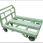 ストッパーの掛け忘れなくパレットを運搬する台車
