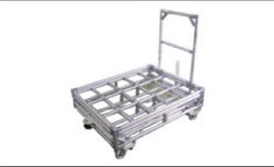 イレクターパイプの台車を4WS
