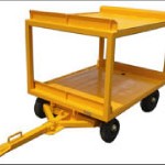 パレットを2段にして運搬する台車