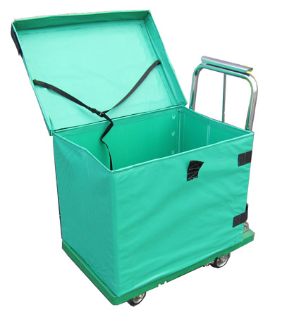 seatbox02 小型台車用シートボックス(蓋が開く)