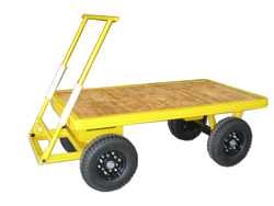 芸術品を運搬する重荷重対応の台車